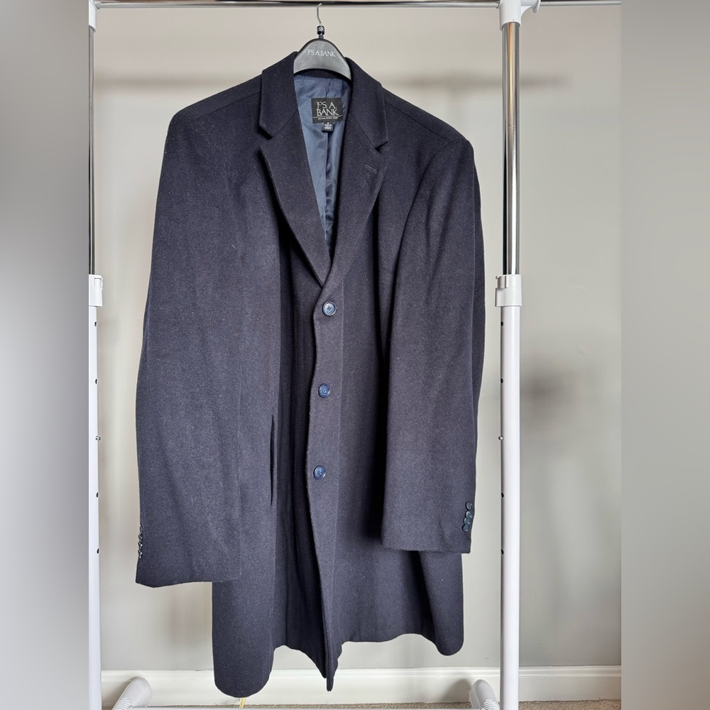 Men’s Jos A Bank topcoat / overcoat size 52R
